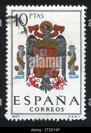 SPANIEN - CA. 1962: Briefmarke von Spanien, zeigt Wappen von Spanien, ca. 1962. Stockfoto