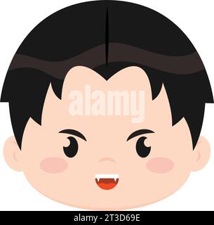 Niedliches Kawaii Vampirkostüm Halloween Saison Vektor Stock Vektor