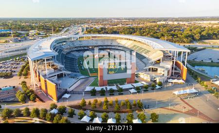 Waco, Texas - 22. September 2023: McLane Stadium, Heimstadion der Baylor University Bears. Stockfoto