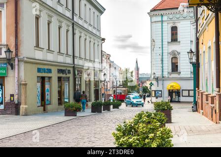 Die Stadt Tarnow ist nicht nur die einzigartige Schönheit der Altstadt, die mittelalterliche Straßen, architektonische Meisterwerke der Gotik, Polen, erhalten hat. Stockfoto