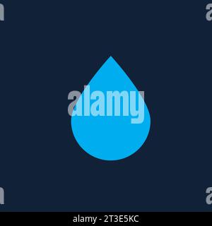 Tau-Symbol. Wasser, Blut, Öl oder Flüssigkeitstropfen Symbol isolierte Vektorillustration. Stock Vektor