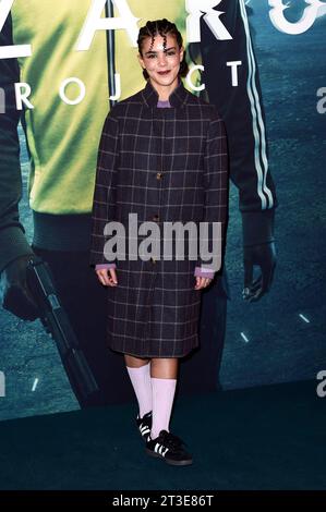 Safia Oakley-Green bei der Premiere des 2. Staffel der Sky Serie The Lazarus Project im BFI Southbank. London, 24.10.2023 *** Safia Oakley Green bei der Premiere der zweiten Staffel der Sky-Serie The Lazarus Project im BFI Southbank London, 24 10 2023. Foto: XS.xVasx/xFuturexImagex lazarus 3009 Credit: Imago/Alamy Live News Stockfoto