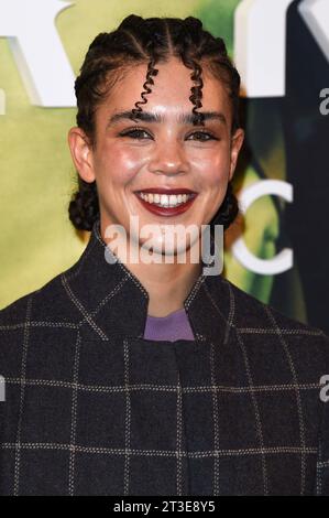 Safia Oakley-Green bei der Premiere des 2. Staffel der Sky Serie The Lazarus Project im BFI Southbank. London, 24.10.2023 *** Safia Oakley Green bei der Premiere der zweiten Staffel der Sky-Serie The Lazarus Project im BFI Southbank London, 24 10 2023. Foto: XS.xVasx/xFuturexImagex lazarus 3010 Credit: Imago/Alamy Live News Stockfoto
