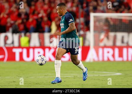 Sevilla, Spanien. Oktober 2023. Gabriel Jesus (9) von Arsenal, das während des UEFA Champions League-Spiels zwischen Sevilla FC und Arsenal im Estadio Ramon Sanchez Pizjuan in Sevilla zu sehen war. (Foto: Gonzales Photo/Alamy Live News Stockfoto