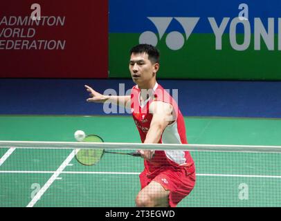 Zhao Junpeng aus Chine während der Yonex Internationaux de, Frankreich. , . In der Glaz Arena in Cesson-Sévigné, Frankreich. Foto: Laurent Lairys/ABACAPRESS.COM Credit: Abaca Press/Alamy Live News Stockfoto