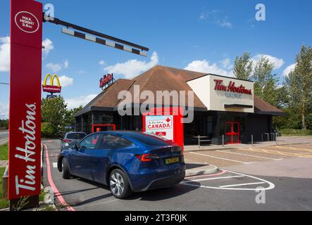 Tim Hortons Drive Thru Stockfoto