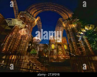 Kalkutta, Indien. Oktober 2023. Allgemeine Sicht auf einen provisorischen Gottesort während des Festivals "Durga Puja". Quelle: SOPA Images Limited/Alamy Live News Stockfoto