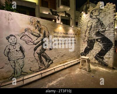 Kalkutta, Indien. Oktober 2023. Allgemeine Sicht auf einen provisorischen Gottesort während des Festivals "Durga Puja". Quelle: SOPA Images Limited/Alamy Live News Stockfoto