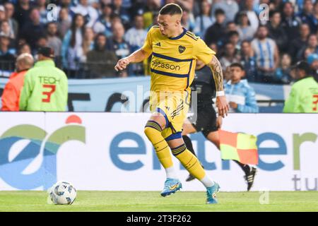 Buenos Aires, Argentinien. Oktober 2023. Norberto Briasco von den Boca Juniors spielte am 24. Oktober 2023 im Presidente Peron Stadium in Buenos Aires. (Foto: Santiago Joel Abdala/PRESSINPHOTO) Credit: PRESSINPHOTO SPORTS AGENCY/Alamy Live News Stockfoto