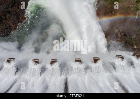 Katse-Staudamm in Lesotho Stockfoto