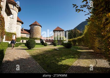 Frankreich, Haute Savoie, Thorens-Glières, Schloss Thorens, Lehen der Familie de Sales Stockfoto