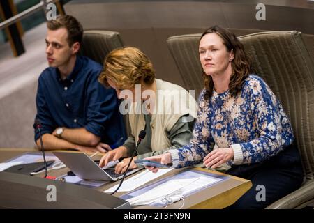 Brüssel, Belgien Oktober 2023. Hannelore Goeman von Vooruit auf einer Plenartagung des Flämischen Parlaments am Mittwoch, den 25. Oktober 2023, in Brüssel. BELGA FOTO JASPER JACOBS Credit: Belga News Agency/Alamy Live News Stockfoto