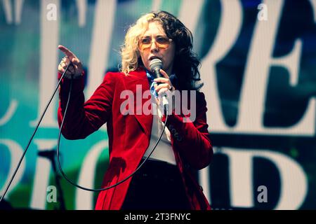 London, UK - 6. Juli 2023: Picture Parlour tritt bei American Express British Summer time in Hyde Park auf. Stockfoto