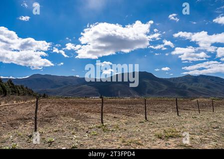 Die Schönheit des Dorfes Yuhu in der Provinz Yunnan, China Stockfoto