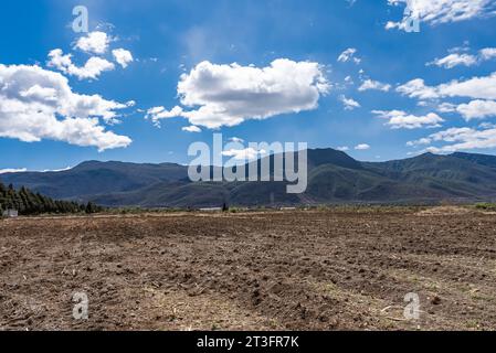 Die Schönheit des Dorfes Yuhu in der Provinz Yunnan, China Stockfoto