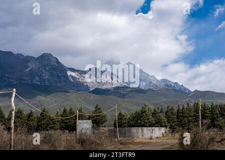 Die Schönheit des Dorfes Yuhu in der Provinz Yunnan, China Stockfoto