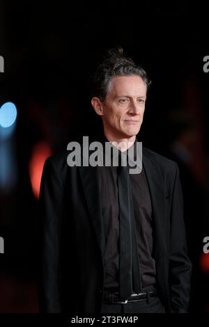 Rom, Italien. Oktober 2023. Pietro Ragusa besucht den roten Teppich für „Volare“ während des 18. Rom Film Festivals im Auditorium Parco Della Musica in Rom. Quelle: SOPA Images Limited/Alamy Live News Stockfoto