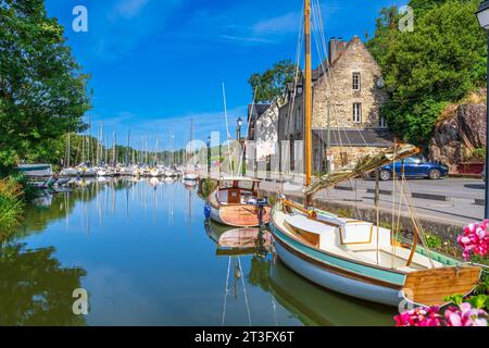 Frankreich, Morbihan, La Roche-Bernard, die Altstadt, der alte Hafen oder der Hafen von Rodoir Stockfoto