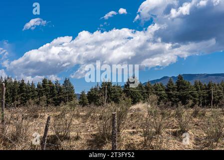 Die Schönheit des Dorfes Yuhu in der Provinz Yunnan, China Stockfoto