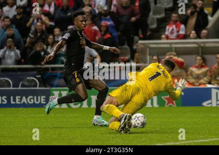 Braga, Portugal. Oktober 2023. BRAGA, PORTUGAL - 24. OKTOBER: Spiel zwischen Braga und Real Madrid als Teil der Champions League 2023/2024 Gruppe C im Braga Municipal Stadium am 24. Oktober 2023 in Braga, Portugal. (Foto: Sergio Mendes/PxImages) Credit: PX Images/Alamy Live News Stockfoto