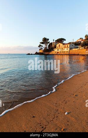 Frankreich, Var, Carqueiranne, Pradon Beach Stockfoto