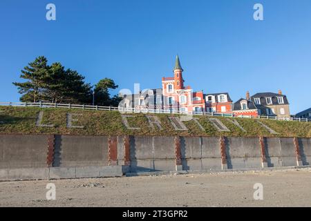 Frankreich, Somme, Baie de Somme, Le Crotoy, Les Tourelles Hotel in der ehemaligen Residenz des Guerlain Familie Stockfoto