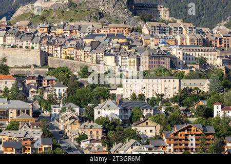 Frankreich, Hautes-Alpes, Brian, Vauban-Stätte, die zum UNESCO-Weltkulturerbe erklärt wurde, Altstadt in der Einfriedung von Vauban Stockfoto