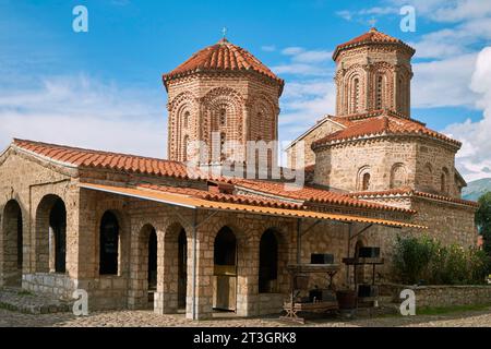 Nordmakedonien, Ohrid, das von der UNESCO zum Weltkulturerbe erklärt wurde, Kloster Saint-Naum aus dem 10. Jahrhundert an der albanischen Grenze Stockfoto