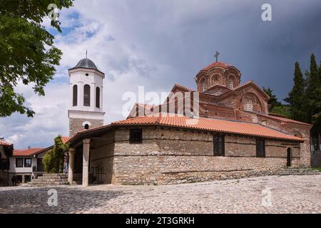 Nordmazedonien, Ohrid, von der UNESCO zum Weltkulturerbe erklärt, Kirche Heilige Maria Peryvleptos (Presveta Bogorodica Perivlepta) Stockfoto