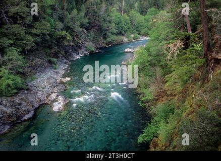 South Fork Smith Wild & Scenic River, Smith River National Recreation Area, sechs Flüssen National Forest, Kalifornien Stockfoto