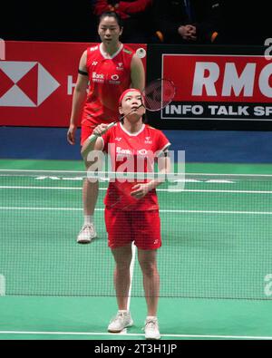 Chen Qing Chen und Jia Yi Fan of China während der Yonex Internationaux de, Frankreich. , . In der Glaz Arena in Cesson-Sévigné, Frankreich - Foto Laurent Lairys/DPPI Credit: DPPI Media/Alamy Live News Stockfoto