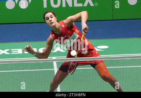 Carolina Marin von Spanien während der Yonex Internationaux de, Frankreich. , . In der Glaz Arena in Cesson-Sevigne, Frankreich. Foto: Laurent Lairys/ABACAPRESS.COM Credit: Abaca Press/Alamy Live News Stockfoto