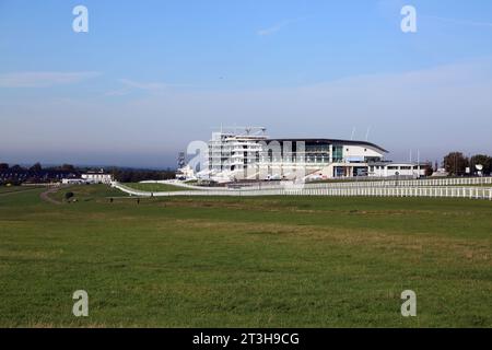 Epsom Tribüne Epsom Downs Rennbahn Surrey England Stockfoto