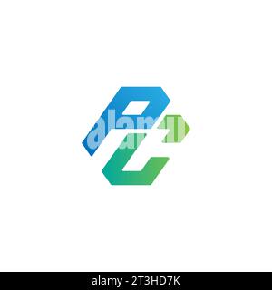 PC-Logo, PC-Monogramm, ursprüngliches PC-Logo, Buchstabe PC-Logo, Symbol, Vektor Stock Vektor