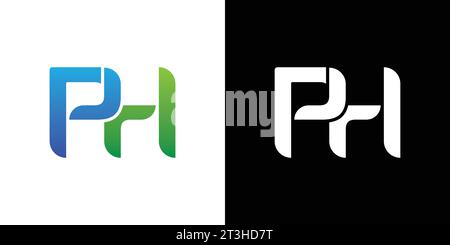 PH plus Logo, PH plus Monogramm, anfängliches PH plus Logo, Buchstabe PH plus Logo, Symbol, Vektor Stock Vektor