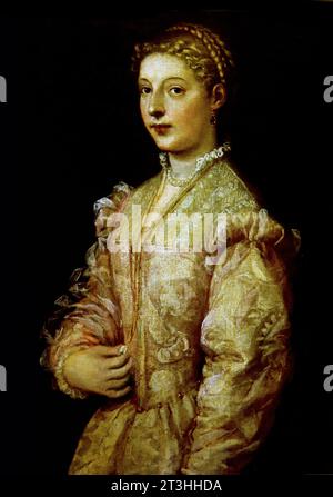 Porträt Lavinia Vecellio 1545 Tizianmuseum (IT). Italien. Stockfoto