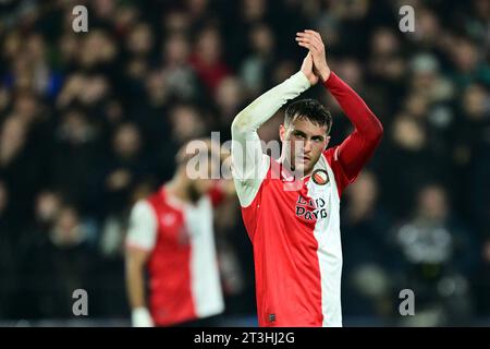 ROTTERDAM - Santiago Gimenez aus Feyenoord während des Gruppenspiels E der UEFA Champions League zwischen Feyenoord und Lazio Roma im Feyenoord Stadion de Kuip am 25. Oktober 2023 in Rotterdam, Niederlande. ANP OLAF KRAAK Stockfoto