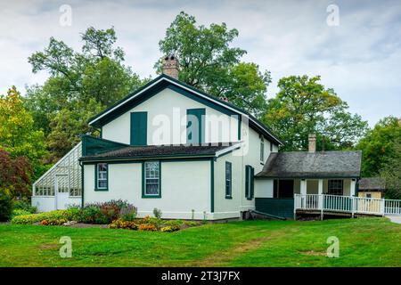 Die Bell Homestead National Historic Site in Brantford, Ontario, Kanada, Heimat von Alexander Graham Bell. Stockfoto