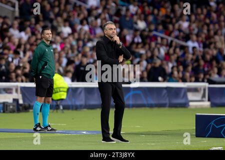 Barcelona, Spanien. Oktober 2023. BARCELONA, SPANIEN - 25. OKTOBER: Marino PUSIC während des UEFA Champions League-Spiels zwischen dem FC Barcelona und dem FC Shakhtar Donetsk bei den Estadi Olimpic Lluis Companys am 25. Oktober 2023 in Barcelona Credit: CORDON PRESS/Alamy Live News Stockfoto