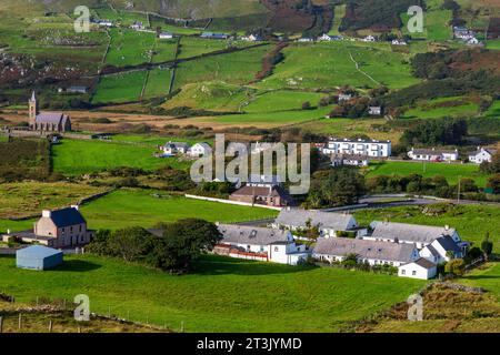 Glencolumbkille Village, County Donegal, Irland Stockfoto