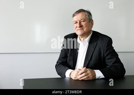 Berlin - Deutschland. Hermann Waldner, Vorsitzender von Taxi Deutschland Berlin. *** 23 10 2023, Berlin, Deutschland. Oktober 2023. Hermann Waldner, Chairman von Taxi Germany Berlin Credit: Imago/Alamy Live News Stockfoto