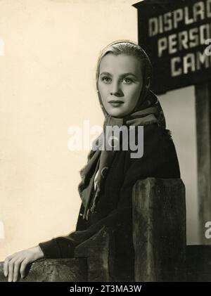 Die schwedische Regisseurin und Schauspielerin Mai Zetterling in dem Film Portrait from Life, 1949 Stockfoto