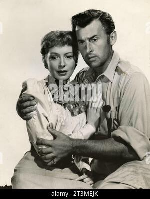 Die US-amerikanische Schauspielerin Deborah Kerr und der Schauspieler Steward Granger in dem Film King Salomon's Mines, USA 1950 Stockfoto