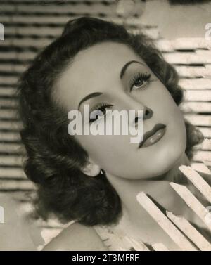 Französische Schauspielerin Danielle Darrieux, Frankreich 1940er Stockfoto