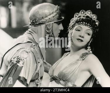 Die US-amerikanischen Schauspieler Fredric March und Claudette Colbert in dem Film das Zeichen des Kreuzes, USA 1932 Stockfoto