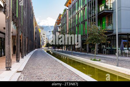 Le Albere Wohnviertel von Trient, entworfen vom berühmten italienischen Architekten Renzo Piano, Jahr 2013 - Trient, Italien Stockfoto