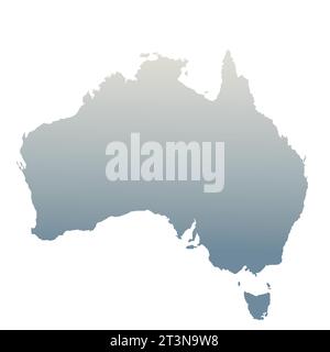 Karte von Australien, Schildersilhouette. Weltkarte Globus. Vektordarstellung isoliert auf weißem Hintergrund. Afrikanischer Kontinent Stock Vektor