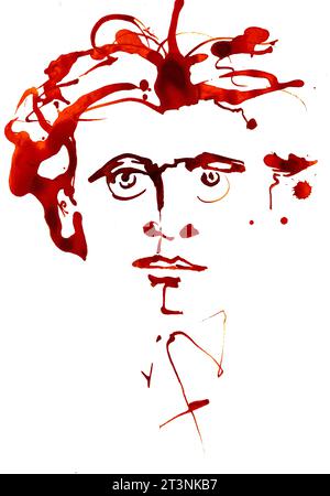 Porträt von Antonio GRAMSCI Stockfoto
