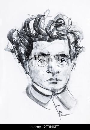 Porträt von Antonio GRAMSCI Stockfoto
