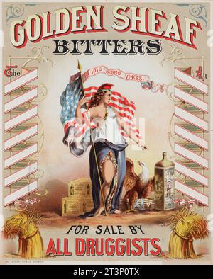 Plakat für medizinische Werbung, 1896 Stockfoto